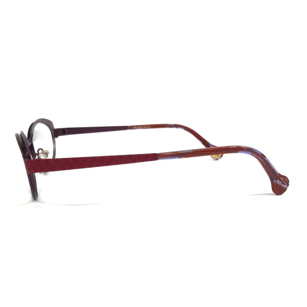 BOZ Eyeglasses Frames VISTA 3070 Red Purple Cat Eye Full Rim 52-17-140